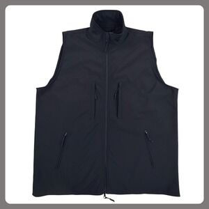 Rothco Military Tactical Soft Shell Vest Men XL Black Utility Workwear‎ Full Zip